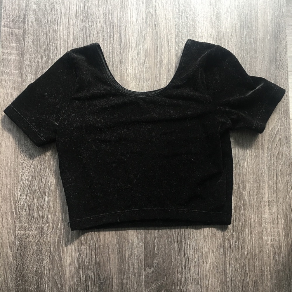 Velvet Crop Top American Apparel